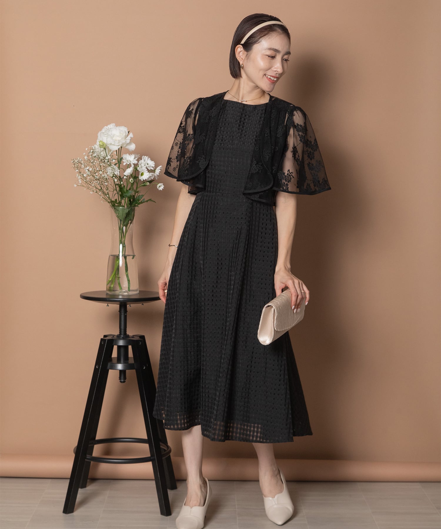 新品定価3万円 anni plusロングワンピース日本製 上品希少パティ結婚式 maison anni plus | granyamaki official shop