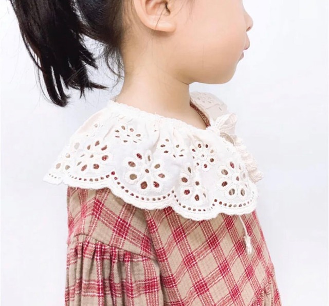 可愛いレース襟