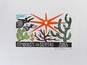PABLO BORGES パブロ・ボルジェス 木版画 S　【SIMBOLO DO SERTAO】