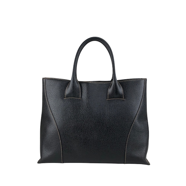 LOEWE ロエベ ハンドバッグ ブラック ロゴ型押し レザー トートバッグ 2WAY vintage ヴィンテージ オールド pfe4su