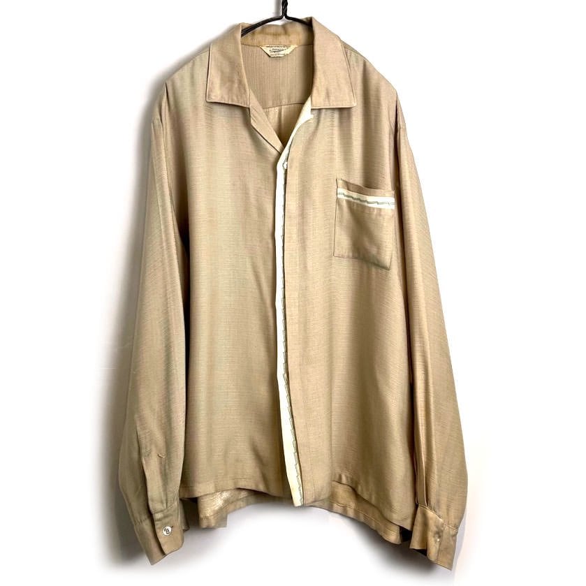 TOWN CRAFT] Vintage Loop Collar Rayon Shirt [1960s-] Vintage Loop