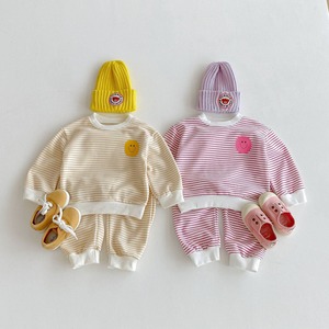 【80-130】春作笑顔ボーダーセットアップ