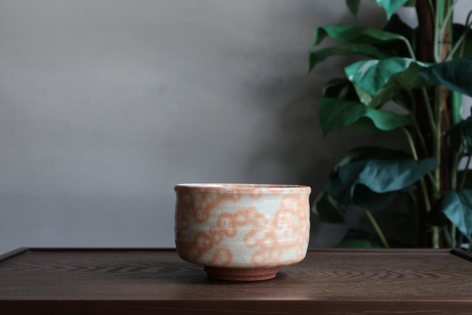 萩焼窯元 椿秀窯 彩土抹茶碗楽型 | うつわ通販 土岐陶器店 / ONLINE SHOP