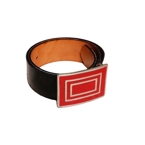 COMMEdesGARCONS RedLeatherBelt