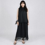 ラメシアー リボンタイセットアップ