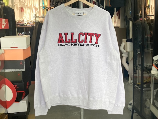 THE BLACK EYE PATCH ALL CITY CREW SWEAT GREY XL BEPFW20TP19 1748