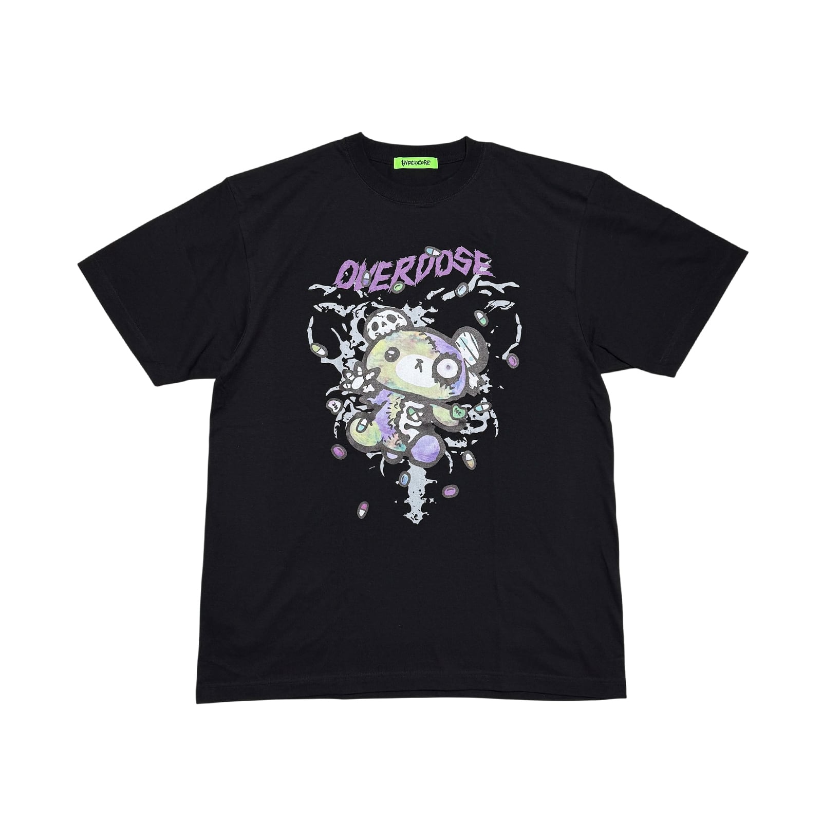 OVERDOSE-ハートを返してよ- Tシャツ / ブラック（HCT-449） | HYPER CORE