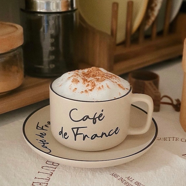 【即納≫残り1点】maman aube /cafe de france cup&saucer