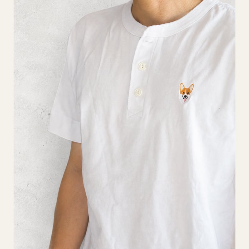 【ヘンリーネック Tシャツ グランシリーズ】United Athle 5.6オンス コットン100% 全2色 white black