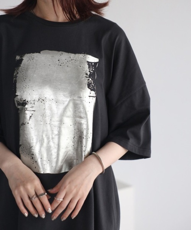 ハーフスリーブビッグシルエットTシャツ