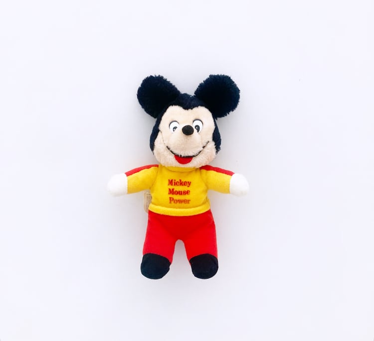 Mickey Mouse Power C / 70s Knickerbocker Vintage Plush Doll