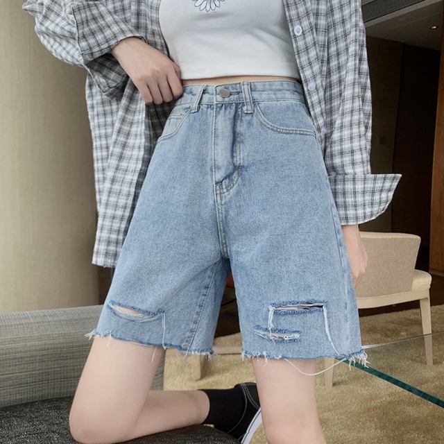 ショーツ サマー薄手レッドハイウェストウェストパンツ Aライン 夏物 ブルマー 試着室27718249581