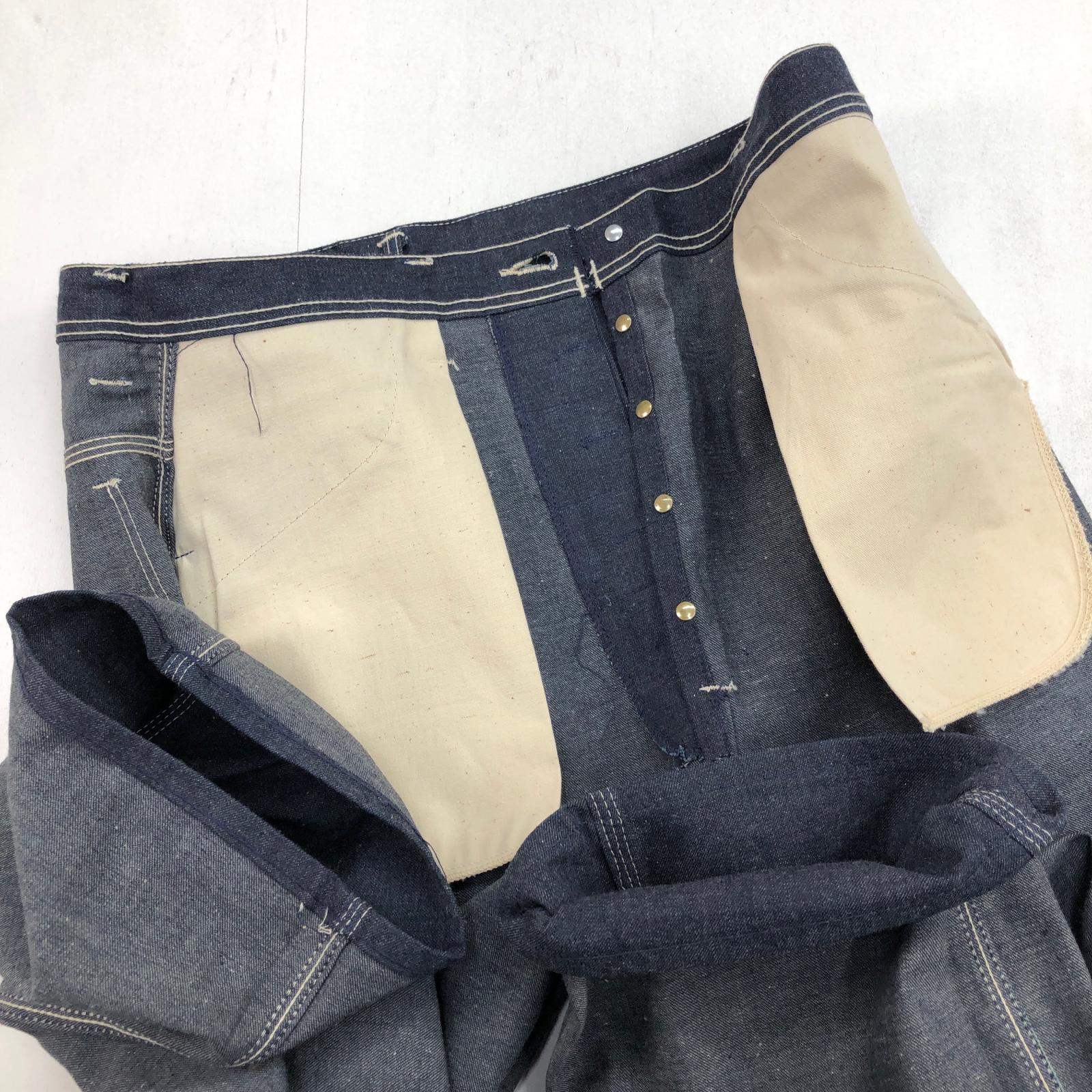UNKNOWN 50年代 あたり デッドストック デニム ペインターパンツ UNKNOWN 50年代 あたり デッドストック デニム ペインターパンツ