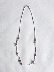 Thai／Silver×Beads necklace