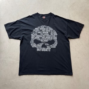 HARLEY DAVIDSON SKULL LOGO PRINTED T-SHIRT