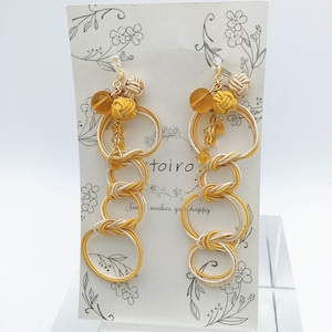 水引ピアス drop candy