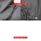 メンズ manuheali'i マヌヘアリィ トップス ブラウス ブラック系 長袖 襟 シャツ スミクロ 柄 模様 ボタン ポケット 男性用 カジュアル おしゃれ 黒 かっこいい