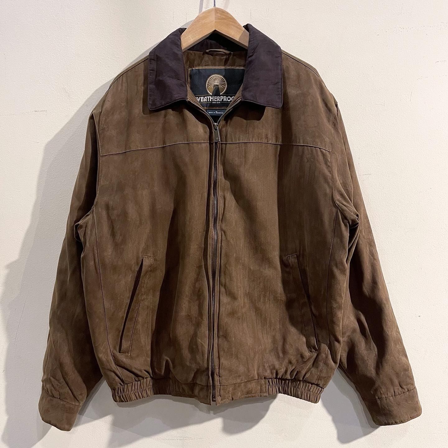 00's〜 WEATHERPROOF fake suède padding jacket