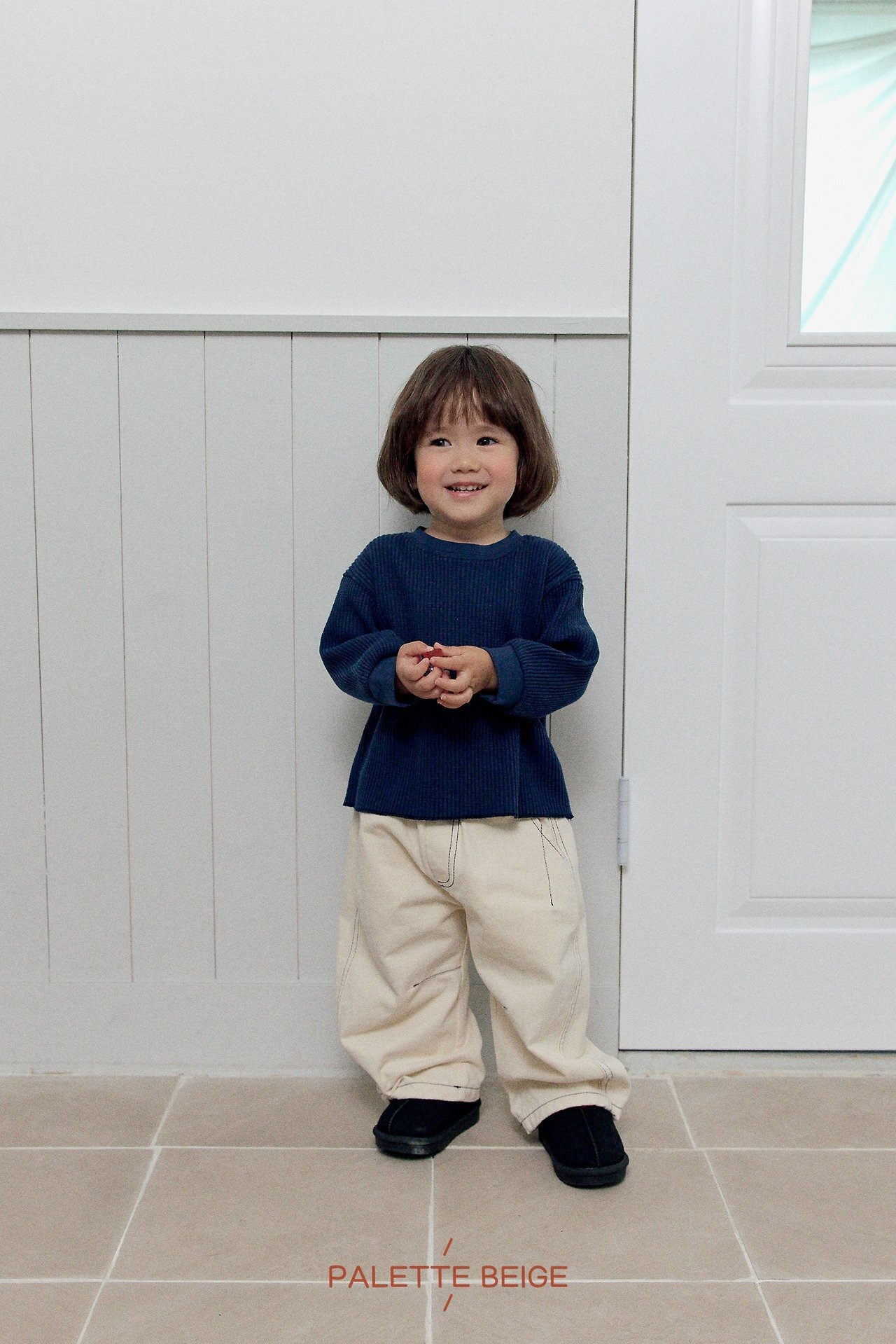 the beige［取寄］curve stitch pants 26winter