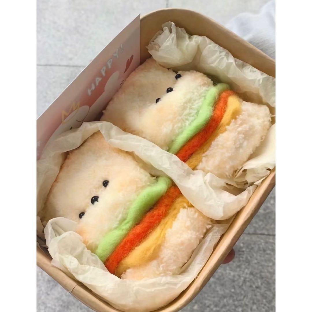 ハンバーガー】モールドール セット 犬 かわいい モール人形 韓国 | mn.