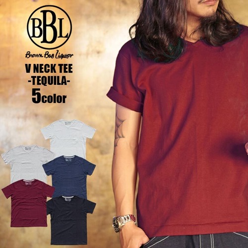 【 bbl-cut1302 】BBL Tシャツ ティーシャツ 半袖Tシャツ カットソー インナー 半袖 無地 無地Tシャツ 綿100 メンズ Vネック