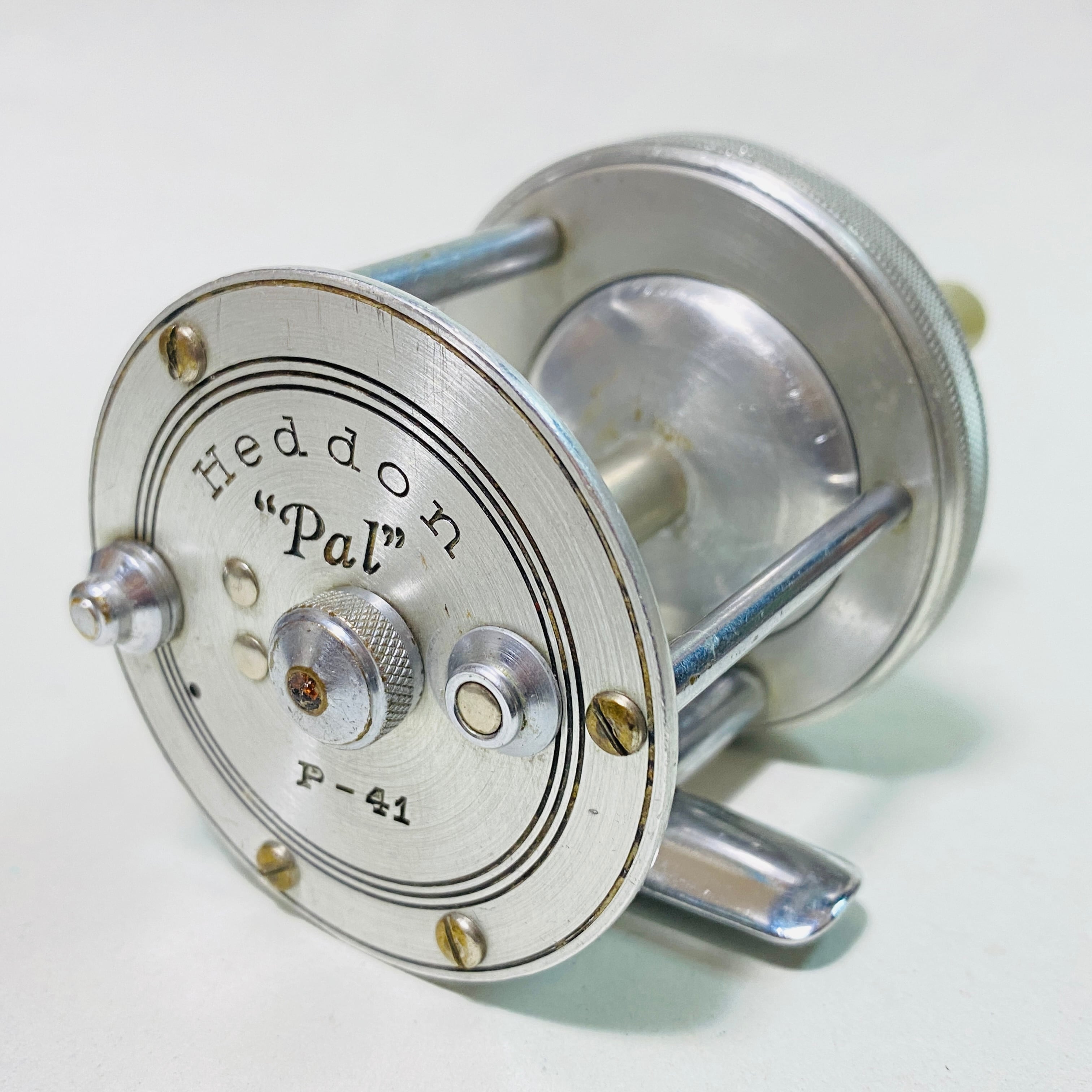 Moulinet De Pêche Vintage Heddon Pal P41 - Niveau à Vent - Pour Pêche En Eau Douce - Fabriqué Aux USA - Occasion