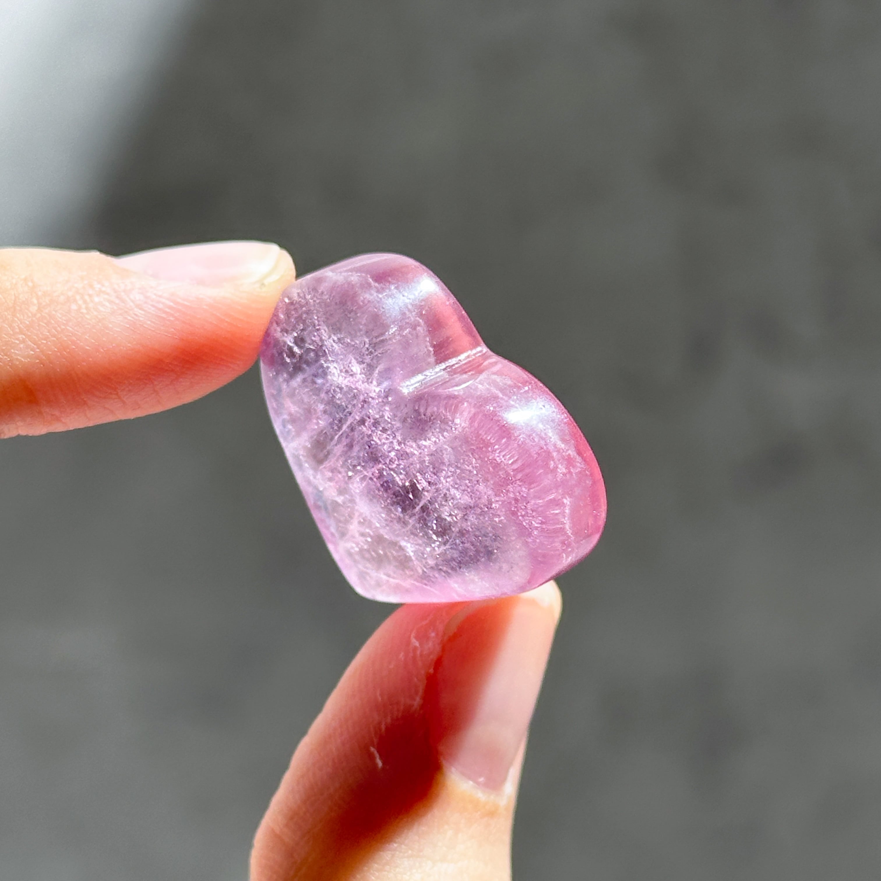 レインボーフローライト ハート61◇ Rainbow Fluorite ◇天然石・鉱物