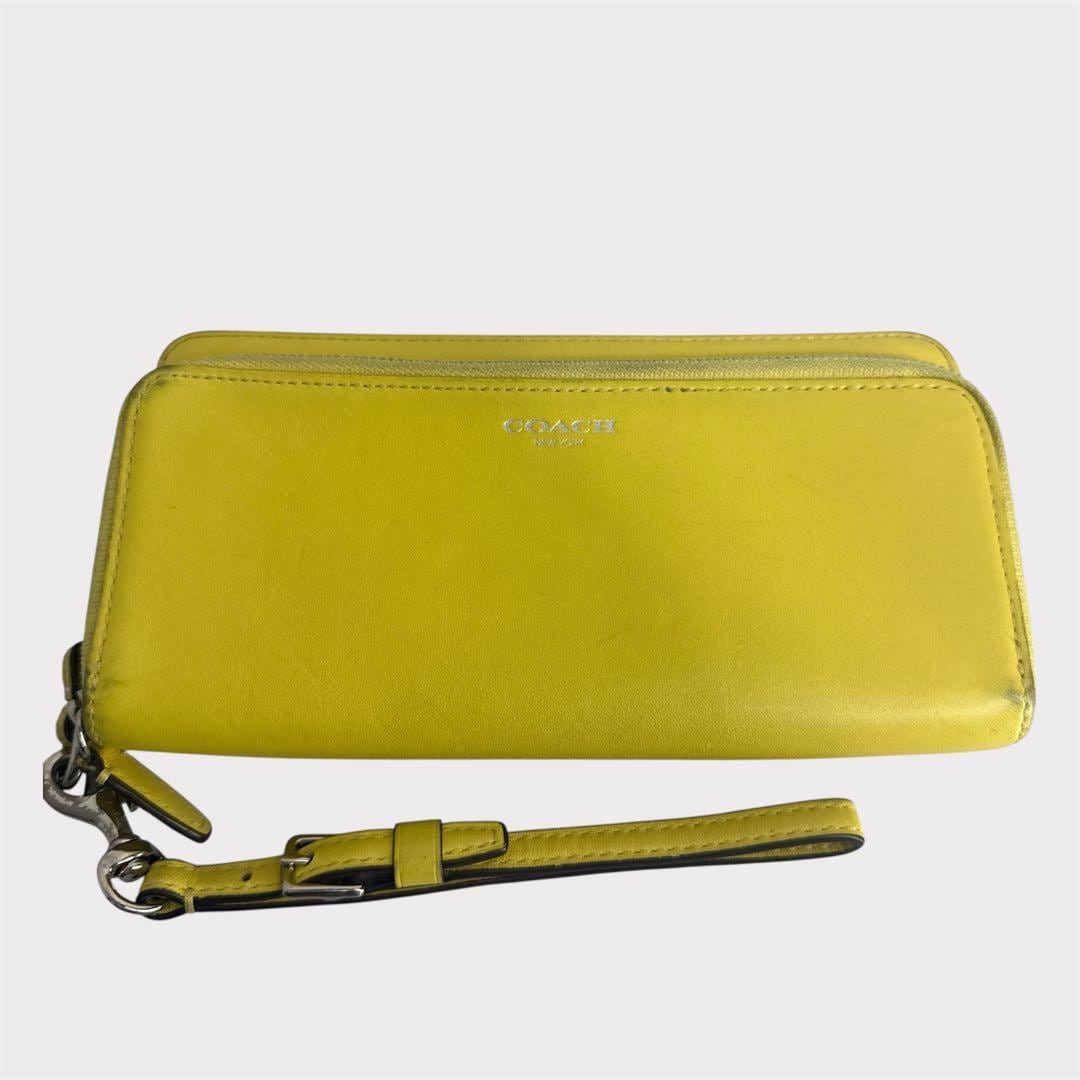 COACH コーチ イエロー レザー 長財布 | KAGO Aluk online shop