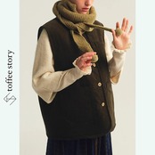 森の詩をまとうリバーシブルニットベスト 《P0298》