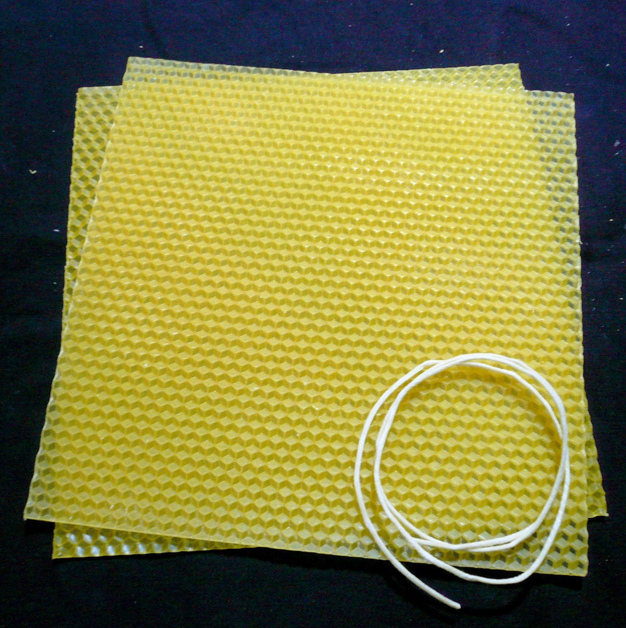 K-2N ハニカムシート手作りキットN(薄色) 蜜蝋キャンドル