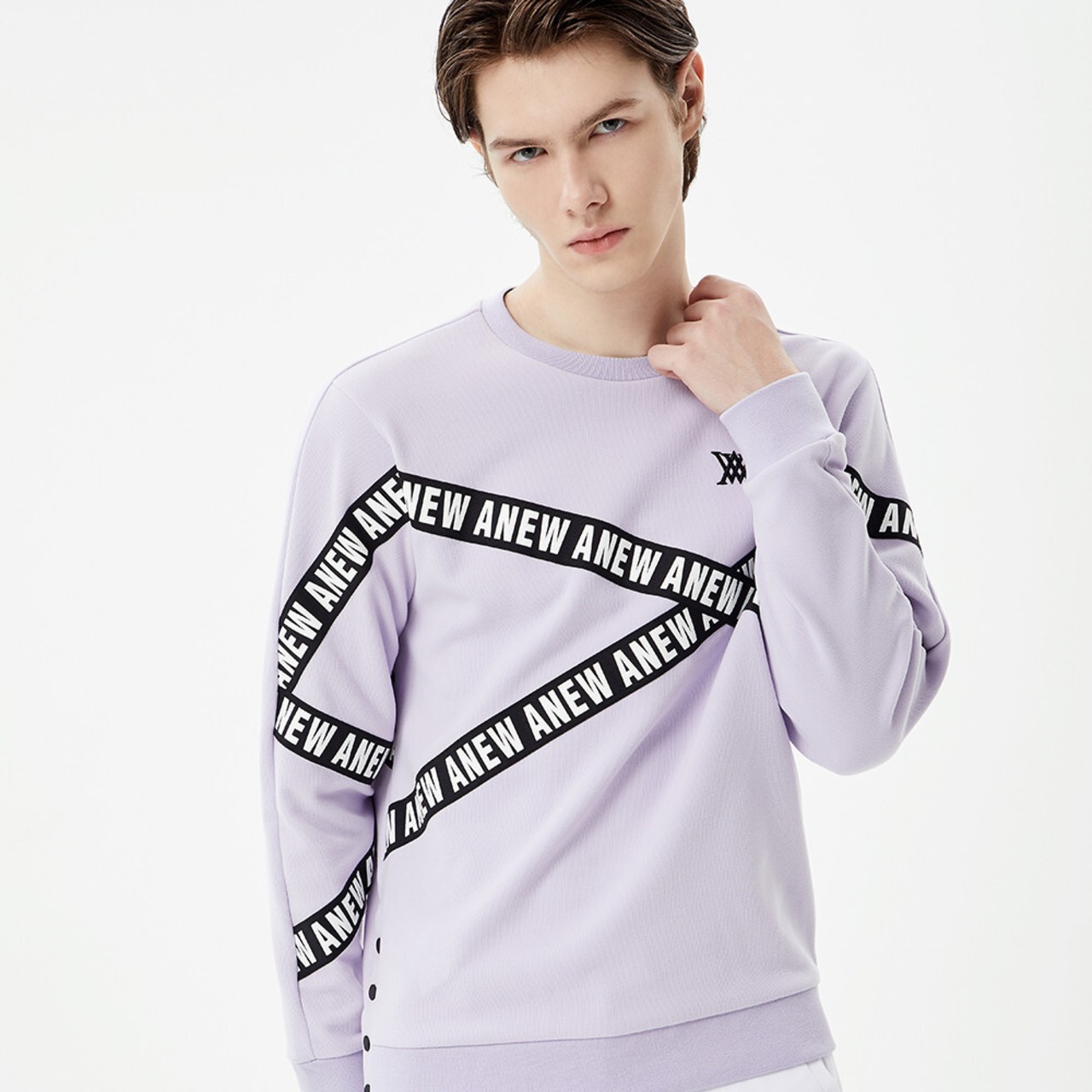 ANEW MEN TAPE ARTWORK POINT SWEATSHIRT