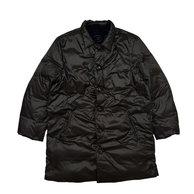 古着 パパス Papas ダウンコート クリーニング済み メンズ 48 Mサイズ 黒 ブラック