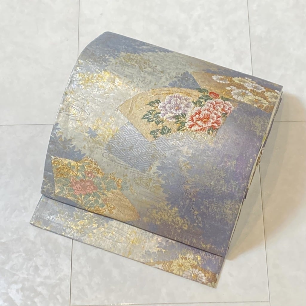 作家物 手描き友禅 本金箔 落款 訪問着 一つ紋 四季の花々 袷 作家物 手描き友禅 本金箔 落款 訪問着 一つ紋 四季の花々 袷