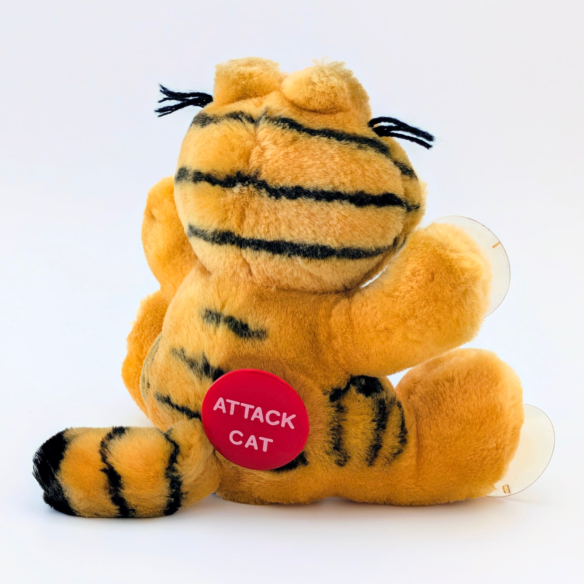 ☆ VINTAGE 1980年代初期 ☆【 Garfield ( ガーフィールド ) 】『 GARFIELD ATTACK CAT 』吸盤付きぬいぐるみ プラッシュ plush 1980年代年製 〚アメリカン雑貨 アメトイ〛