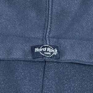 【Hard Rock Cafe】刺繍 ロゴ NIAGARA FALLS NY ナイアガラの滝 パーカー プルオーバー スウェット フーディー hoodie M グレー系 ハードロックカフェ us古着