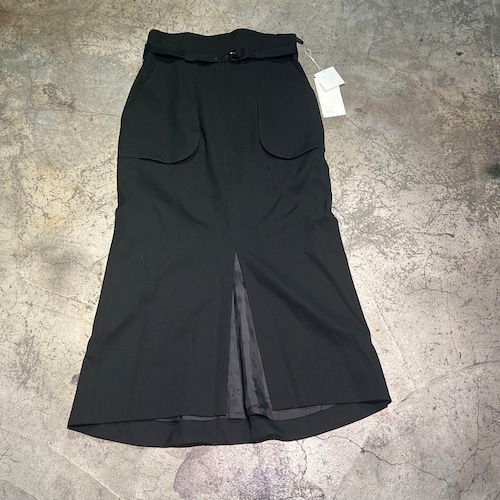 Mame Kurogouchi　マメクロゴウチ　12 Basic Wool Belted Skirt ウールスカート　SIZE 2.MK02-SK01202　【表参道t11】