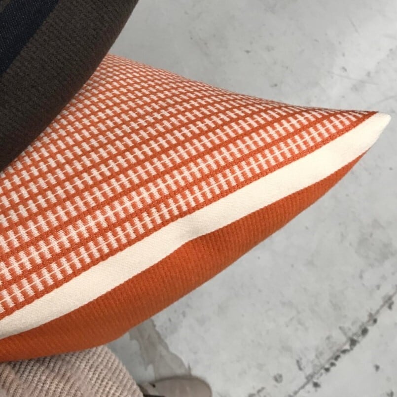 Wool Cushion KV21 (Orange / Nature) | KOHSEKI