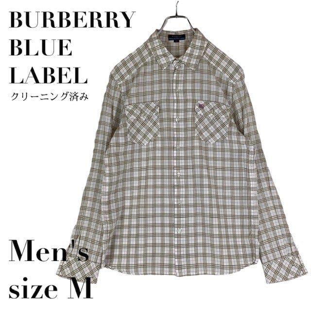 中古 バーバリー ブルーレーベル BURBERRY BLUELABEL 長袖 シャツ