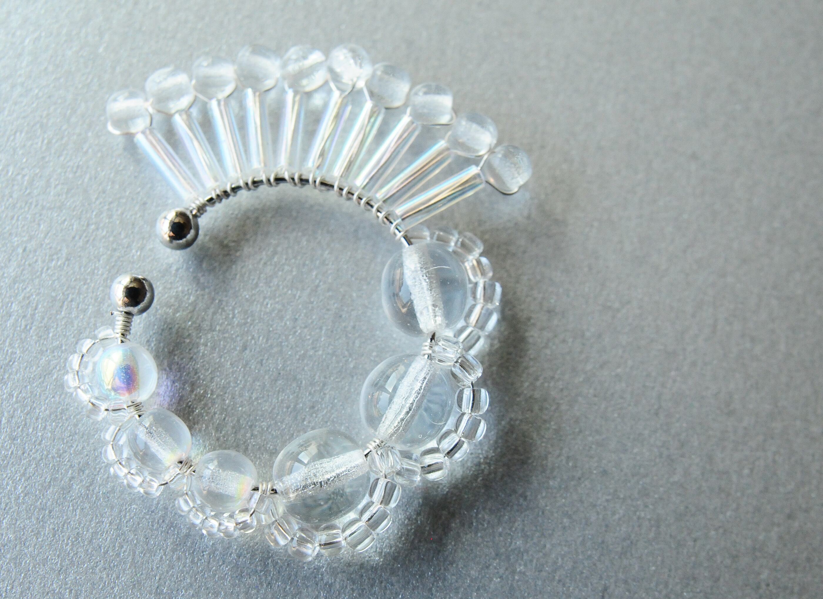 ＜Rollo～イロヅクビジュー～＞イヤーカフ『 ハミングバード/hummingbird 』<ice(37)>