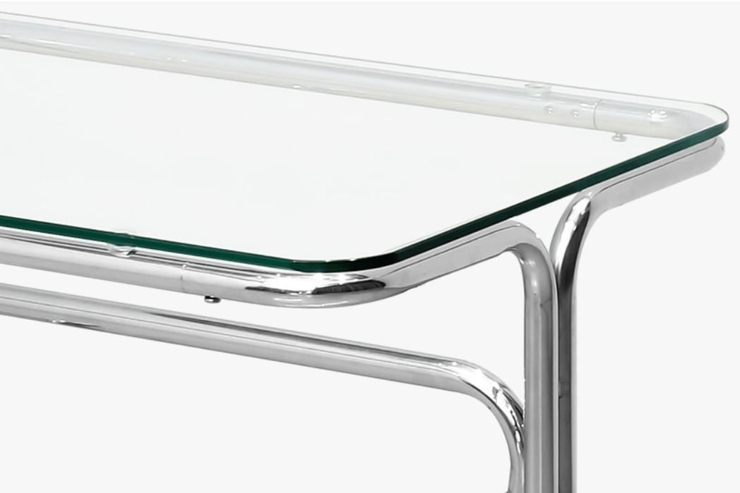 butter midcentury clear glass table / バター ミッドセンチュリー