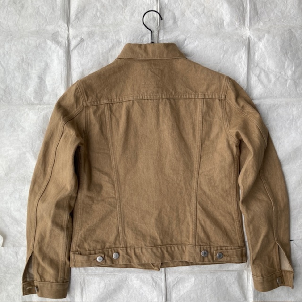 Helmut Lang ヘルムートラング 本人期 デニムジャケット トラッカー プラダ期 イタリア製 ベージュ ヴィンテージ古着 42 画像6