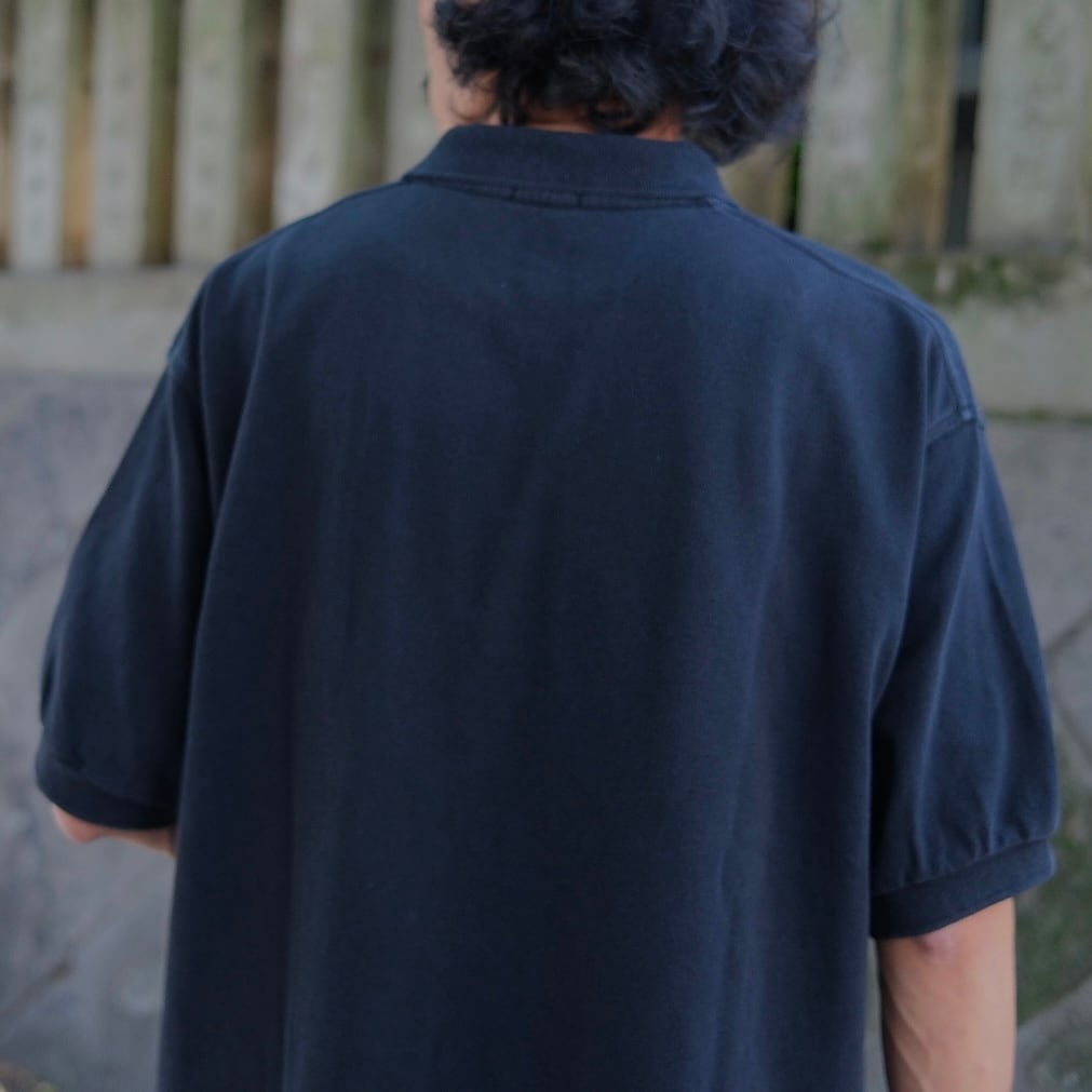 COMOLI(コモリ) / 鹿の子半袖ポロシャツ -BLACK-(D01-05042) | Signs