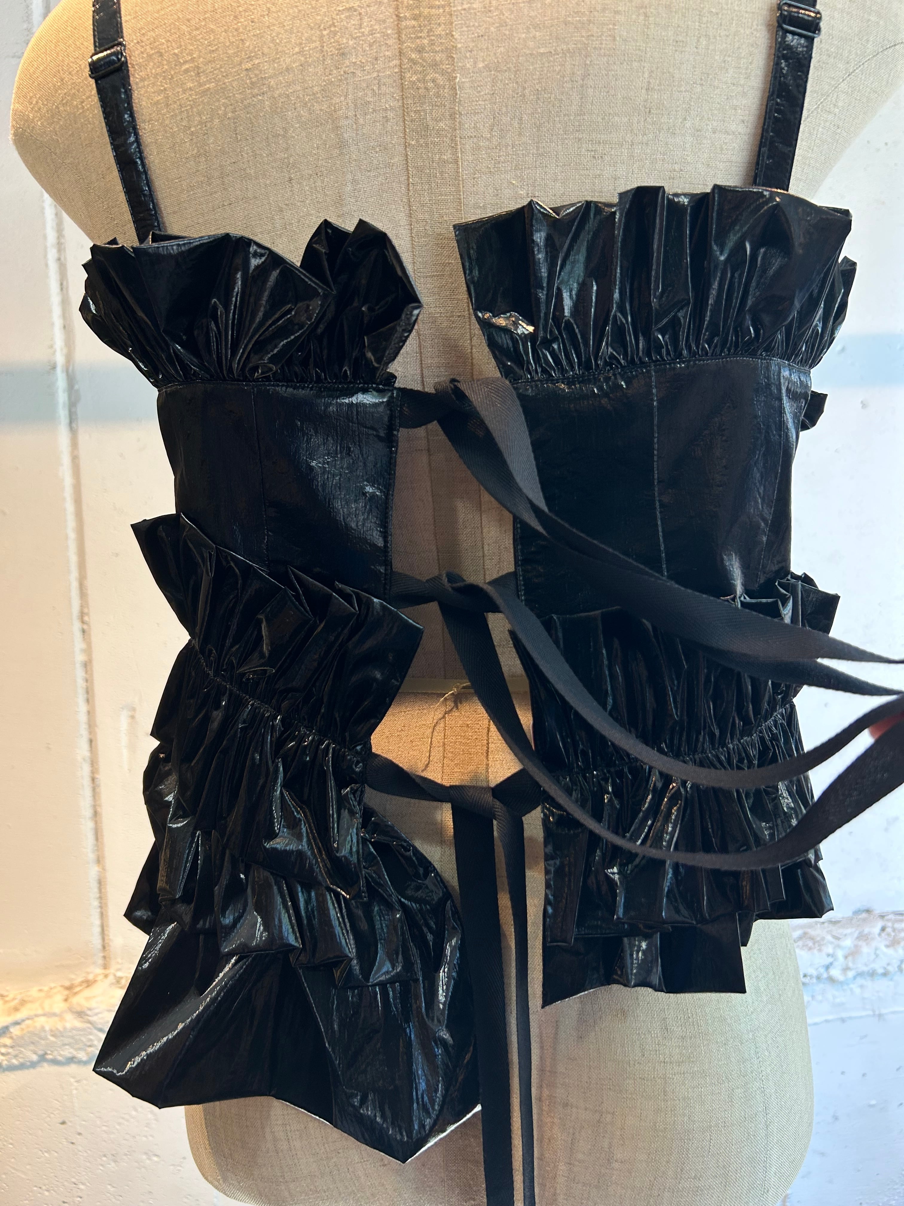 VIVIANO ruffle bustier | PAY ID