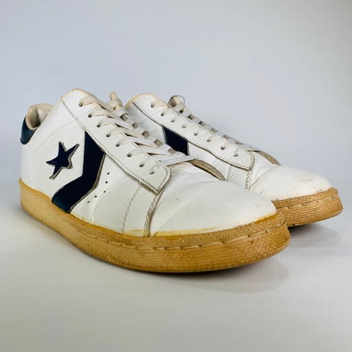 80's CONVERSE PRO LEATHER OX コンバース プロレザー オリジナル ホワイト ネイビー 白紺 美品 US11  ユーゴスラビア製 希少 ヴィンテージ BA-862 RM1231H | agito vintage powered by BASE