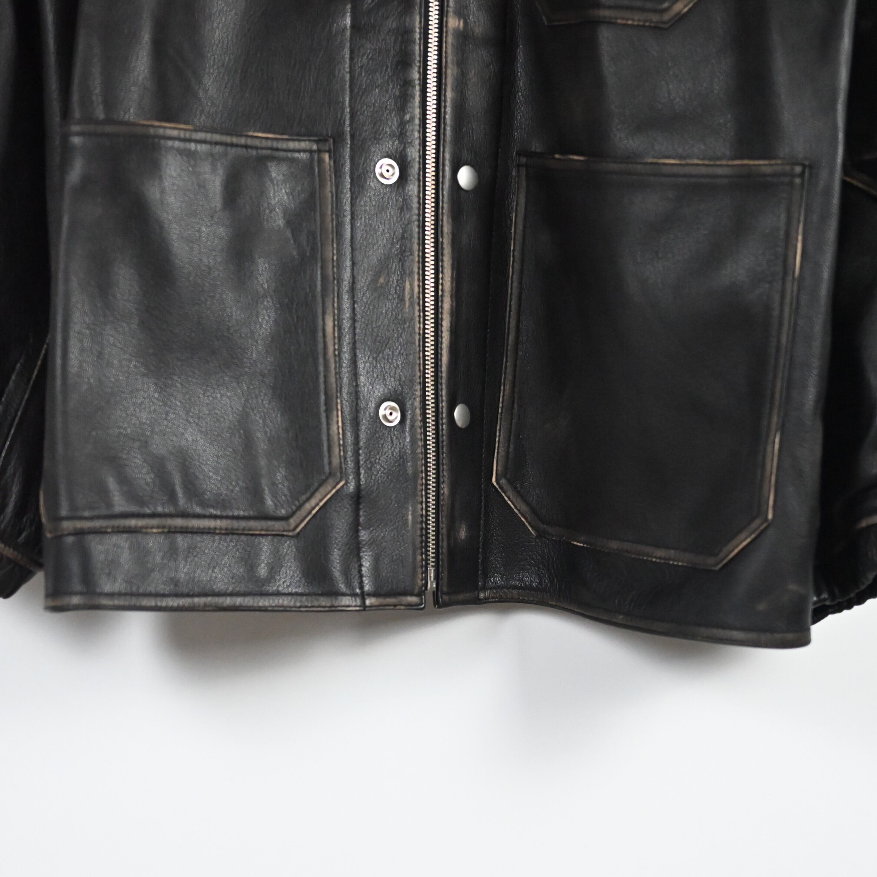 店頭販売限定】barbell object / leather coverall size1 ,2完売 | GANKO