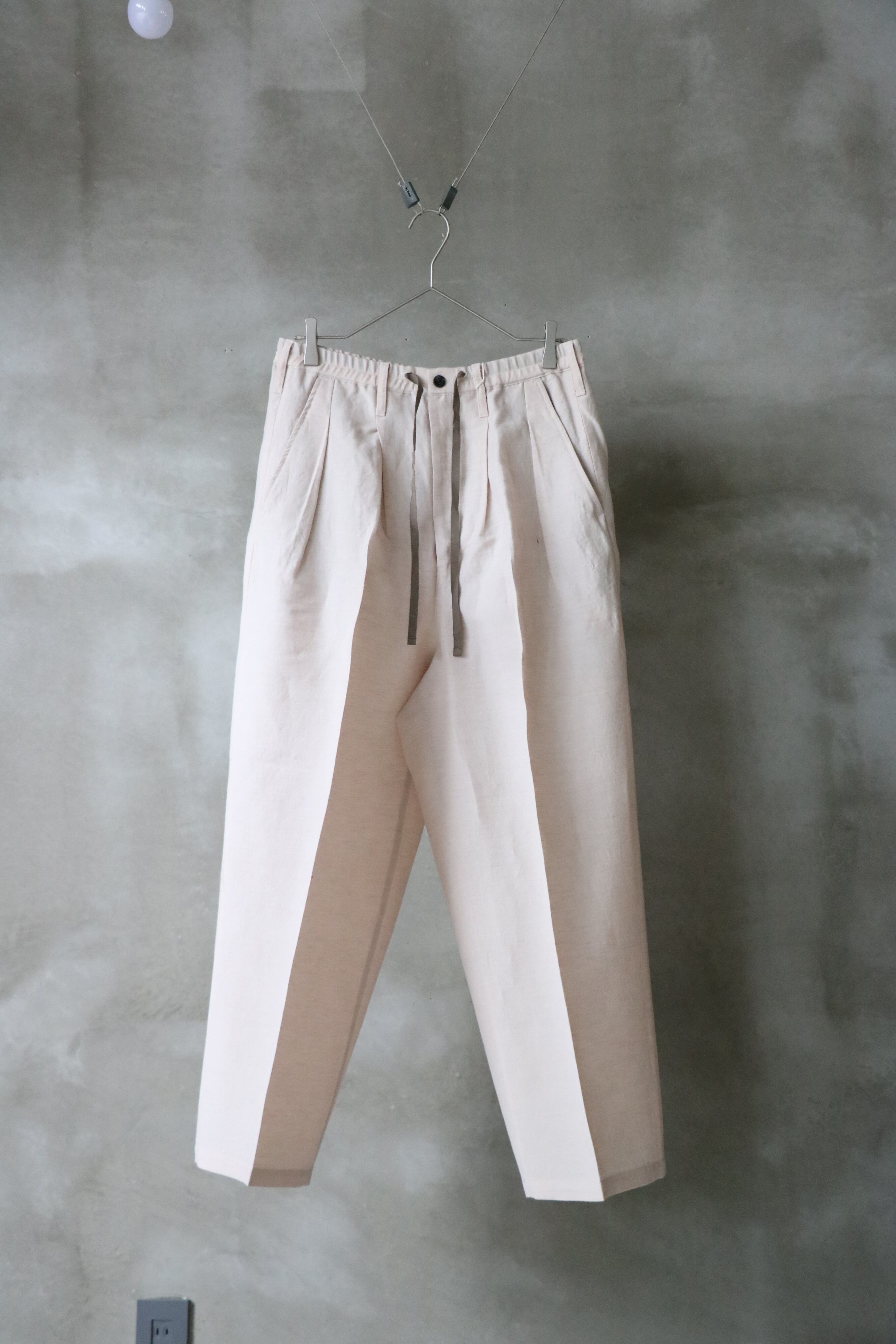 Ancellm / W/L WIDE EASY TUCK SLACKS / ANC-PT62 / アンセルム ウール 