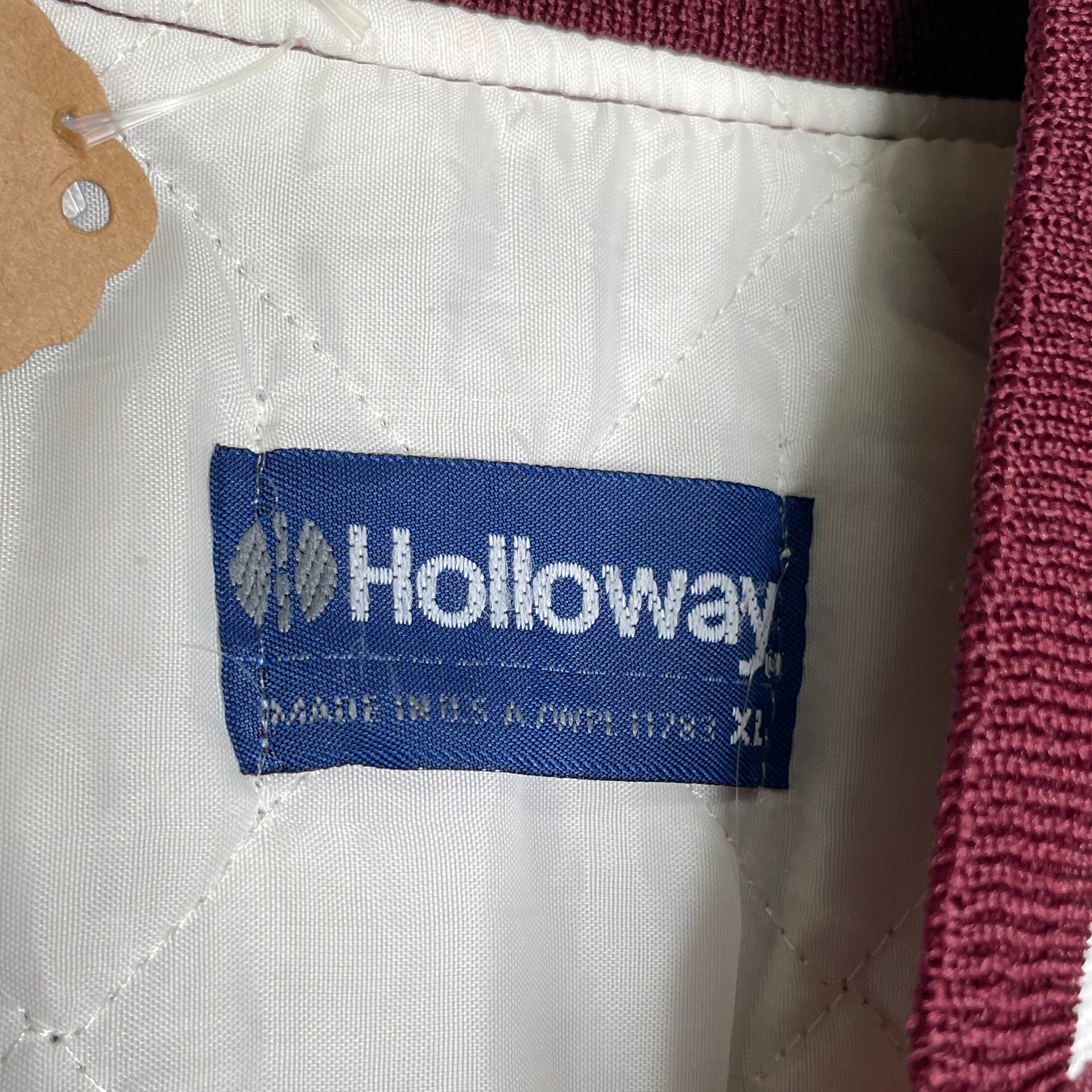 Holloway ナイロンスタジャン XL バーガンディ Made in USA 100 