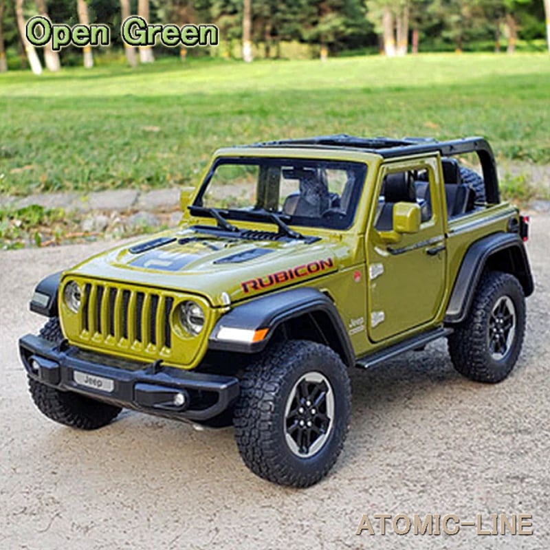 ジープ WRANGLER ルビコン 1/20 ミニカー 全4色 ×2タイプ ライト