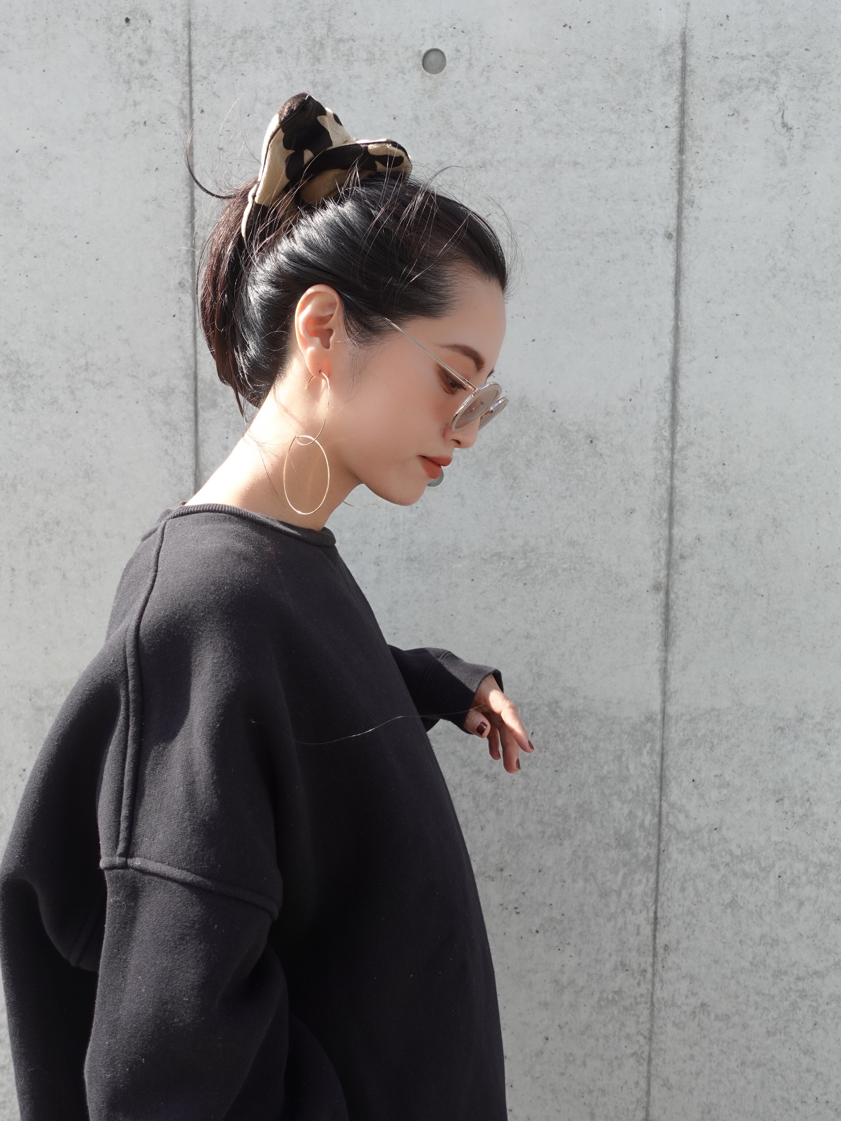 送料無料2枚セットsquare chouchou ファーアニマルスクエアビッグ