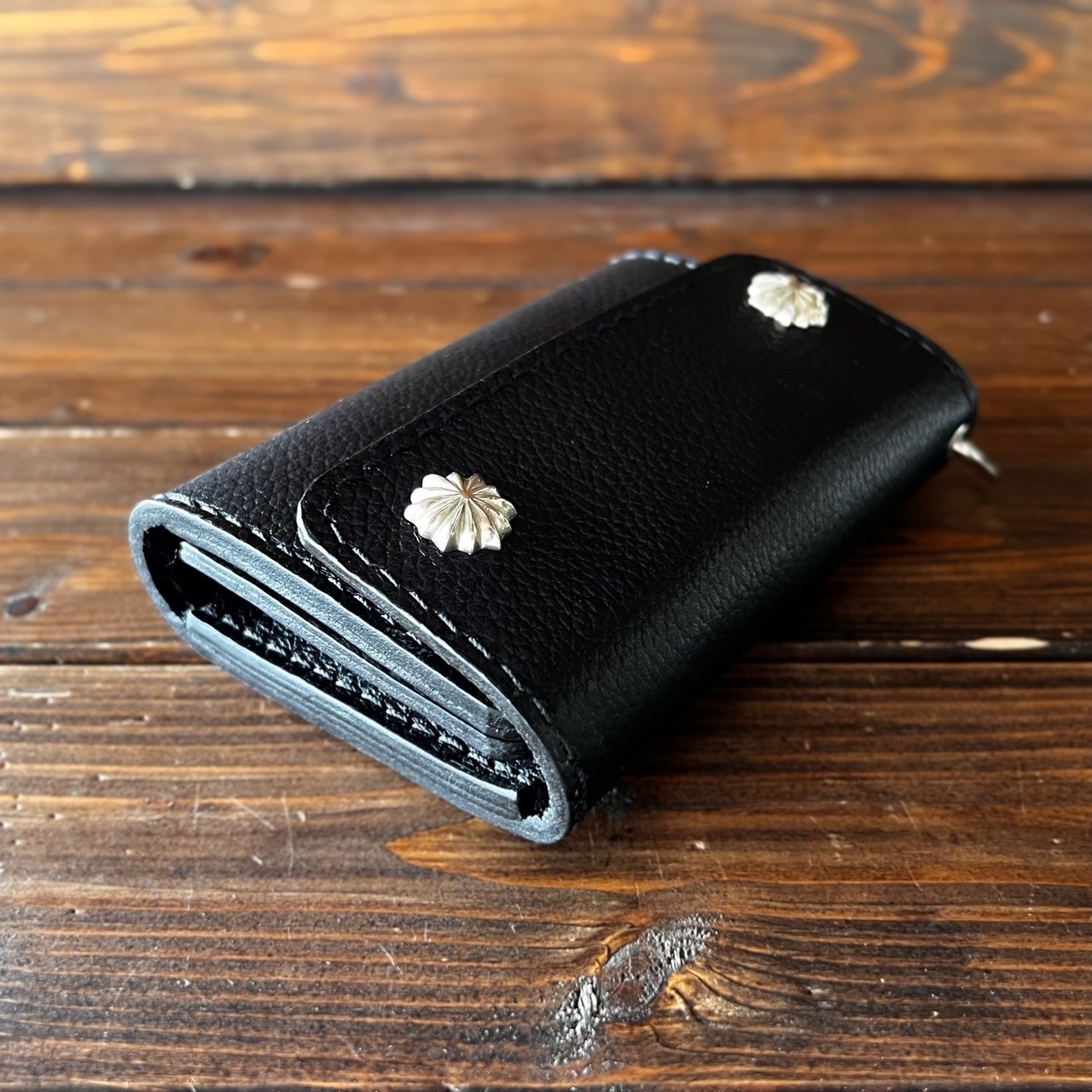 【カスタムオーダー Trucker Wallet-10 シュリンクエンボスレザー】